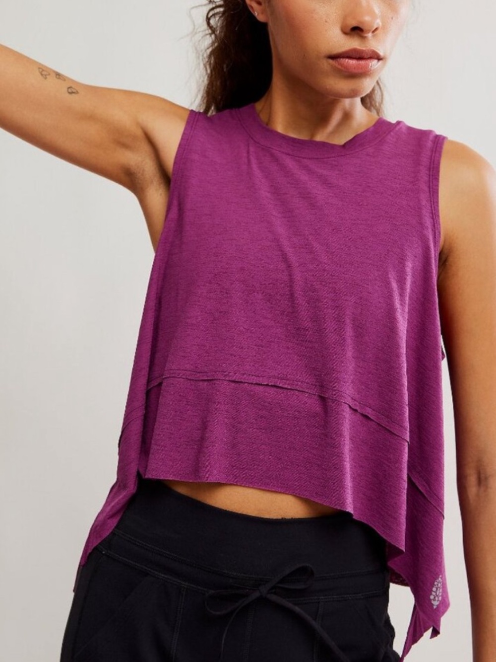 NWT FP Movement Tempo Tank Deep Mulberry Small
